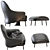 Modern Minotti Angie Furniture Set 3D model small image 9