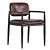 Stylish Yoko Dining Chair by Minotti 3D model small image 1