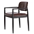 Stylish Yoko Dining Chair by Minotti 3D model small image 2