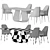 Modern Designer Furniture Set 3D model small image 1