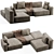 Modern 3D Sofa Boca Navi 3D model small image 1