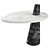 Sicilian Marble Side Tables Collection 3D model small image 1