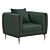 Luxury Comfort Barlow Armchair 3D model small image 1