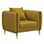 Luxury Comfort Barlow Armchair 3D model small image 2