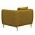Luxury Comfort Barlow Armchair 3D model small image 3