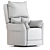 Comfort Recliner Swivel Chair 3D model small image 3