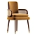 Modern Upholstered BLAKEY Dining Chair 3D model small image 1