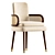 Modern Upholstered BLAKEY Dining Chair 3D model small image 2
