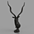 Antelope Bust Sculpture DG-Home Louis 3D model small image 7