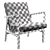 Mid-Century Leather Club Chair 3D model small image 4