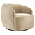 CB2 Gwyneth Swivel Chair | Modern Velvet Elegance 3D model small image 1