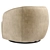 CB2 Gwyneth Swivel Chair | Modern Velvet Elegance 3D model small image 6