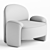 Elegant AMA Cotton Armchair 3D model small image 3