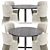 Modern Dining Set Furniture 3D model small image 1