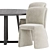 Modern Dining Set Furniture 3D model small image 3