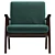 Daygen Upholstered Armchair 3D Model 3D model small image 2