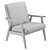 Daygen Upholstered Armchair 3D Model 3D model small image 6