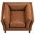 Luxury Upholstered Club Chair Set 3D model small image 3