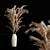 Vintage Dry Floral Arrangements 3D model small image 1