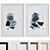 Modern Abstract Picture Frame Set 3D model small image 1