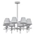 Elegant Sekizli Chandelier Fixture 3D model small image 2