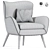  Stresa Nicoline Armchair: Modern Comfort 3D model small image 3