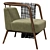 Modern NYC-inspired ESSEX Lounge Chair 3D model small image 3