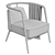 Modern NYC-inspired ESSEX Lounge Chair 3D model small image 6