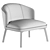NELLY Upholstered Leather Armchair 3D model small image 4