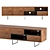 Sleek Modern Media Console Stand 3D model small image 1