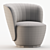 Pearl Armchair 2017 Version, Modern 3D model small image 4