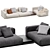 Minotti HORIZONTE Sofa Sectional Modularity 3D model small image 3