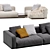 Minotti HORIZONTE Sofa Sectional Modularity 3D model small image 4