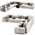 Minotti Italia Daniels Modular Corner Sofa 3D model small image 2