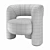 Zampa Boucle Accent Chair 3D model small image 7