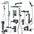 Cisal Cubic Shower & Mixer Set 3D model small image 2