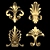 Elegant 3D Ornament Duo Render 3D model small image 1