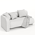 Modern Kintai Sofa 2014 Edition 3D model small image 3