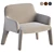 Modern Molteni Armchair Design 3D model small image 1