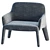 Modern Molteni Armchair Design 3D model small image 5