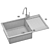 Aquasanita SQT104 Sink 3D Models 3D model small image 8
