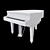 Yamaha C3 Acoustic Grand Piano 3D model small image 3