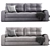 Modern Mason Sofa Max Files 3D model small image 2