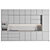 Modern Modular Kitchen Design 3D model small image 5