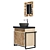 Archpole Vanity Set with Granite Sink 3D model small image 15