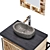 Archpole Vanity Set with Granite Sink 3D model small image 17