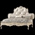 Luxurious Andrea Fanfani Bed Frame 3D model small image 2