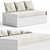 Versatile BRIMNES Daybed Set 3D model small image 1