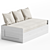 Versatile BRIMNES Daybed Set 3D model small image 2