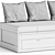 Versatile BRIMNES Daybed Set 3D model small image 3